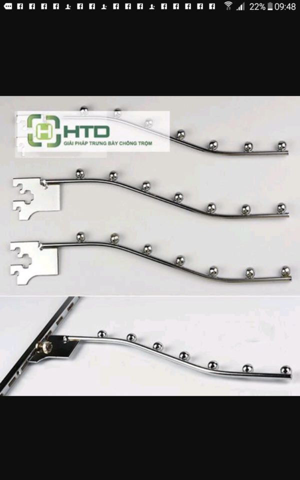 Móc bi cài thanh ray bắn tường